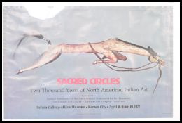 A framed and glazed promotional museum poster  for