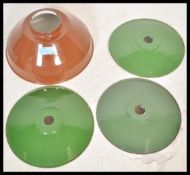 A group of four vintage retro 20th Century factory