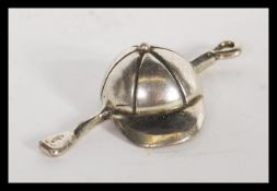 A continental silver 800 stamped miniature of eque