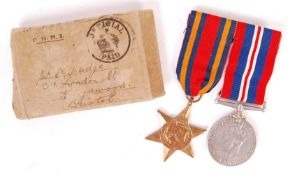WWII SECOND WORLD WAR LOCAL INTEREST MEDAL GROUP