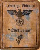 THIRD REICH GERMAN NAZI PARTY MEMBER SOLDIER'S ID