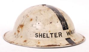 RARE WWII ARP SHELTER WARDEN BRODIE UNIFORM HELMET