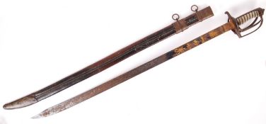 ANTIQUE LATE 18TH CENTURY HEAVY CAVALRY TROOPER SWORD