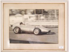 RARE VINTAGE VANWALL TONY VANDERVELL GOODWOOD PHOTOGRAPH