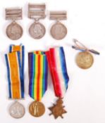 BRITISH VICTORIAN & WWI FIRST WORLD WAR MEDAL GROUP