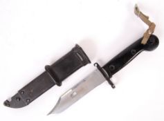 VINTAGE AK47 RIFLE BAYONET WITH SCABBARD