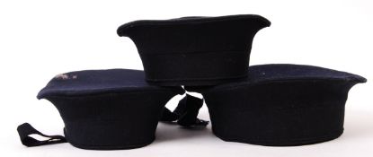 ASSORTED 20TH CENTURY NAVAL SAILOR'S UNIFORM HATS