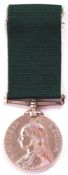 BOER WAR INTEREST QUEEN VICTORIA VOLUNTEER FORCE MEDAL