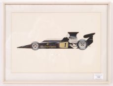 RARE BROOKE BOND TEA CARD RACING CAR ARTWORK