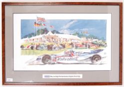 LIMITED EDITION FRAMED & GLAZED GLACIER VANDERVELL PRINT