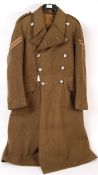 POST-WWII BRITISH ARMY CORPORAL'S UNIFORM GREATCOAT