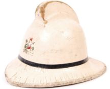 MID 20TH CENTURY WELSH OFFICERS FIRE BRIGADE UNIFORM HELMET