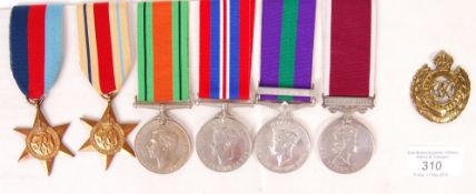 WWII SECOND WORLD WAR & POST-WAR MEDAL GROUP TO A WARRANT OFFICER