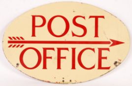 BRISTOL INTEREST: VINTAGE POST OFFICE DOUBLE SIDED ENAMEL SIGN