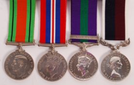 WWII + LATER MEDAL GROUP AWARDED TO A SERGEANT IN THE RAF