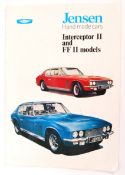 RARE VINTAGE JENSEN INTERCEPTOR CAR DEALERSHIP BROCHURE