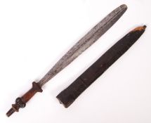 ANTIQUE 20TH CENTURY REPUBLIC OF CONGO YAKA LONG KNIFE