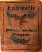 THIRD REICH GERMAN NAZI LUFTWAFFE SOLDIER'S ID BOO