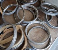 COLLECTION OF VINTAGE NOS NORTON MOTORCYCLE CHROME RIMS