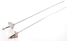 TWO VINTAGE 20TH CENTURY FENCING SWORDS