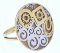 18ct GOLD BVLGARI RING