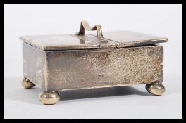 An early 20th Century Edwardian silver hallmarked