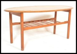 A vintage retro 20th Century teak wood coffee tabl