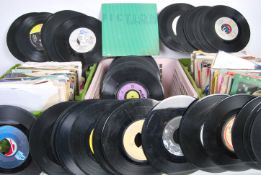 A large collection of vinyl 7
