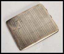 An early 20th Century hallmarked silver cigarette