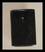 A silver hallmarked advertising promotional match vesta, Birmingham 1925 with makers mark for