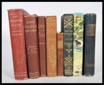 A collection of 19th Century novel books to include ' The Dog Crusoe and his Master ' published by