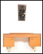 A vintage retro 20th century dressing table, havin