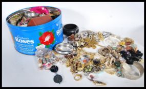 A collection of 20th Century and later costume jewellery to include various necklaces, bracelets,