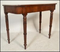VICTORIAN 19TH CENTURY CROSSBANDED OAK WRITING TABLE DESK