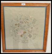 A 19th Century Victorian needlepoint sampler depic