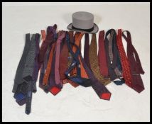 A very large collection of 20th Century designer silk ties dating from the 1980's from various
