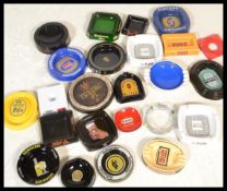A group of 20th century advertising point of sale pub breweriana ashtrays to include Hofmeister,