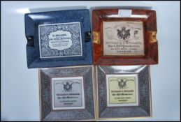 A collection of four ceramic ashtrays by Holland & Holland ' Gun & Rifle Manufacturers 98, New