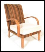 A vintage 20th Century circa 1940's Parker Knoll bentwood CC stamped / bombed out Britain beech