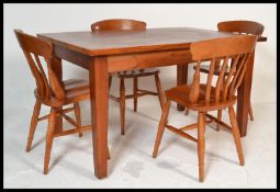 A set of 4 Victorian style Windsor dining chairs w