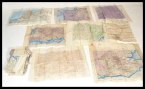 A large collection of early 20th Century World war ll ordnance survey maps, mostly of England and