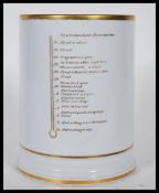 A 19th Century Staffordshire beer mug / tankard ' Staffordshire Beerometer' having a stepped base