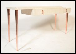 A vintage mid 20th Century Italian white two step staggered sideboard credenza by Cantori, having