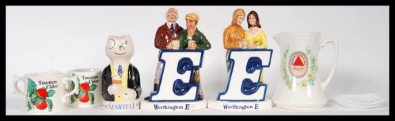 Breweriana - A collection of vintage retro 20th Century breweriana point of sale advertising