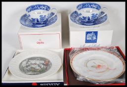 A collection of boxed unused Spode, to include a pair of blue and white breakfast cups and