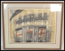 Alison Neville, pencil signed limited edition numbered lithograph picture of Clement House,