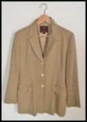A 20th Century designer ladies herringbone / tweed sports jacket by Mulberry, size 14, original
