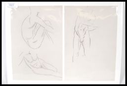 Eric Gill (1882-1940) A pair of male nudes from Eric Gill First Nudes Neville Spearman London