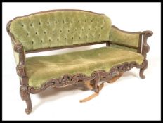 A 19th Century Victorian mahogany two seater sofa