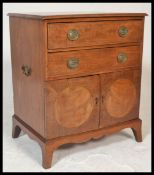 A  19th century George III mahogany chest of drawers / commode being converted to a drinks cabinet